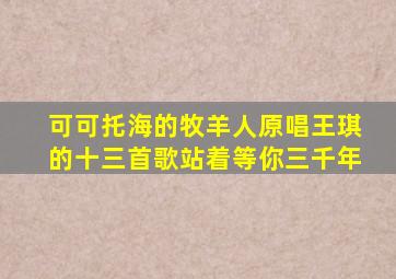 可可托海的牧羊人原唱王琪的十三首歌站着等你三千年