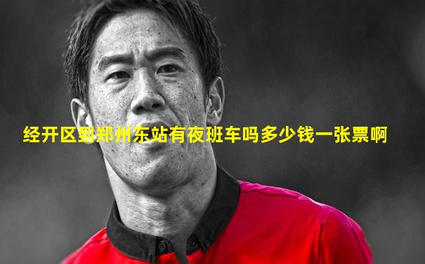 经开区到郑州东站有夜班车吗多少钱一张票啊